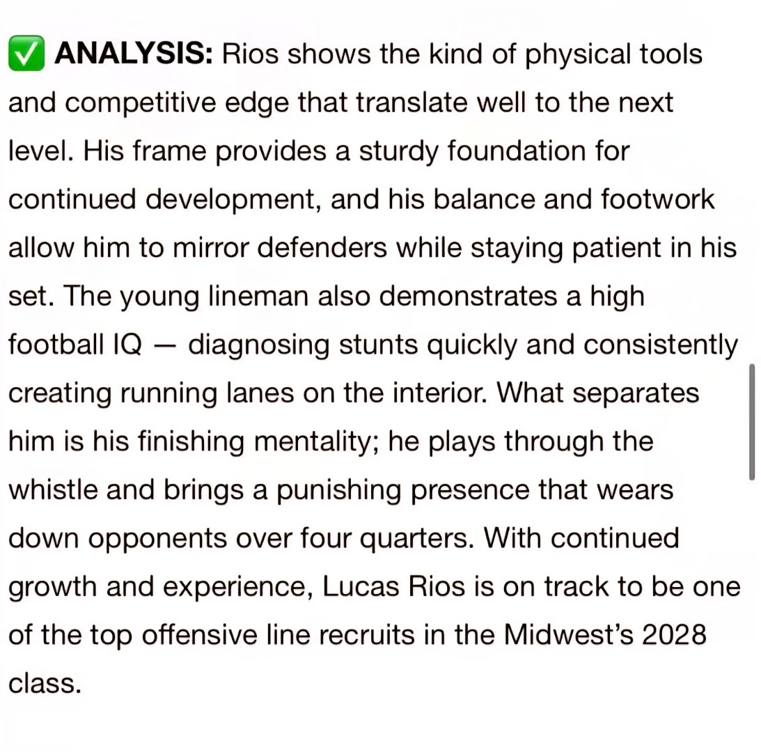 Thank you <a href="/sixstarfootball/">Six Star Football | PLUS+</a> for the write up!! <a href="/OLMafia/">OL MAFIA</a> <a href="/EDGYTIM/">Timothy “EDGYTIM” OHalloran</a> <a href="/jdkelly06/">J. Kelly</a> <a href="/DePaulPrepFB/">DePaulPrepFB</a> <a href="/coachpass23/">Michael Passarella</a> <a href="/CoachQuaid/">Mack Quaid</a> <a href="/CoachBizz/">Nick Bizzieri</a> <a href="/KylePetros1/">Coach Petros</a> <a href="/CoachBorsch/">Coach Borsch</a> <a href="/OJW_Scouting/">PrepRedzone Oliver</a> <a href="/PrepRedzoneIL/">Prep Redzone Illinois</a> <a href="/LemmingReport/">Tom Lemming</a>