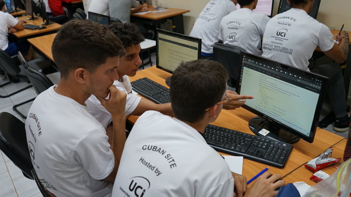CubaMES's tweet image. #Ahora | En la @universidad_uci se desarrolla la eliminatoria rumbo a la Final Caribeña del Concurso Internacional Universitario de Programación #ICPC2025. 

👉 ¡Un paso más hacia la gran Final Mundial #50 del #ICPC2026!

ℹ️📷 #UCI 
#SomosUCI #UniversidadCubana #Cuba