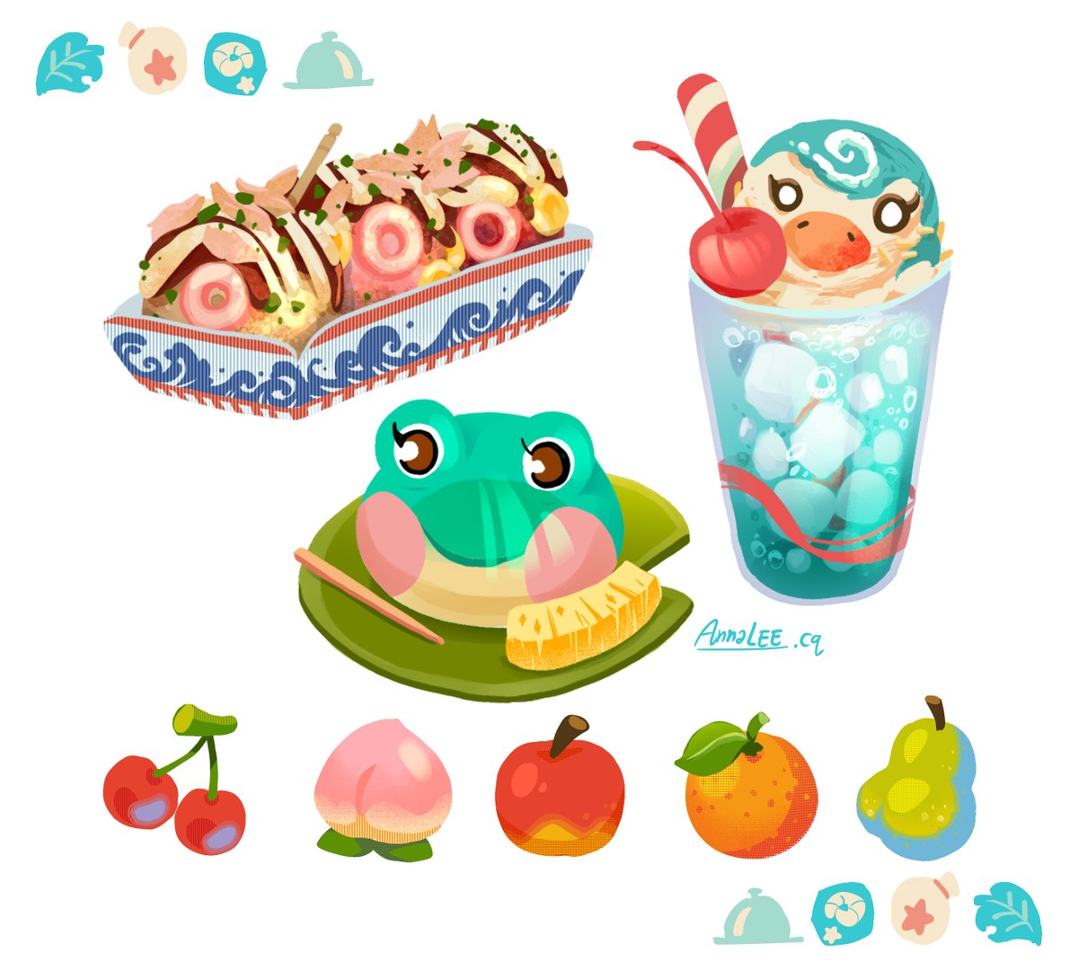 Animal Crossing x Food (2)