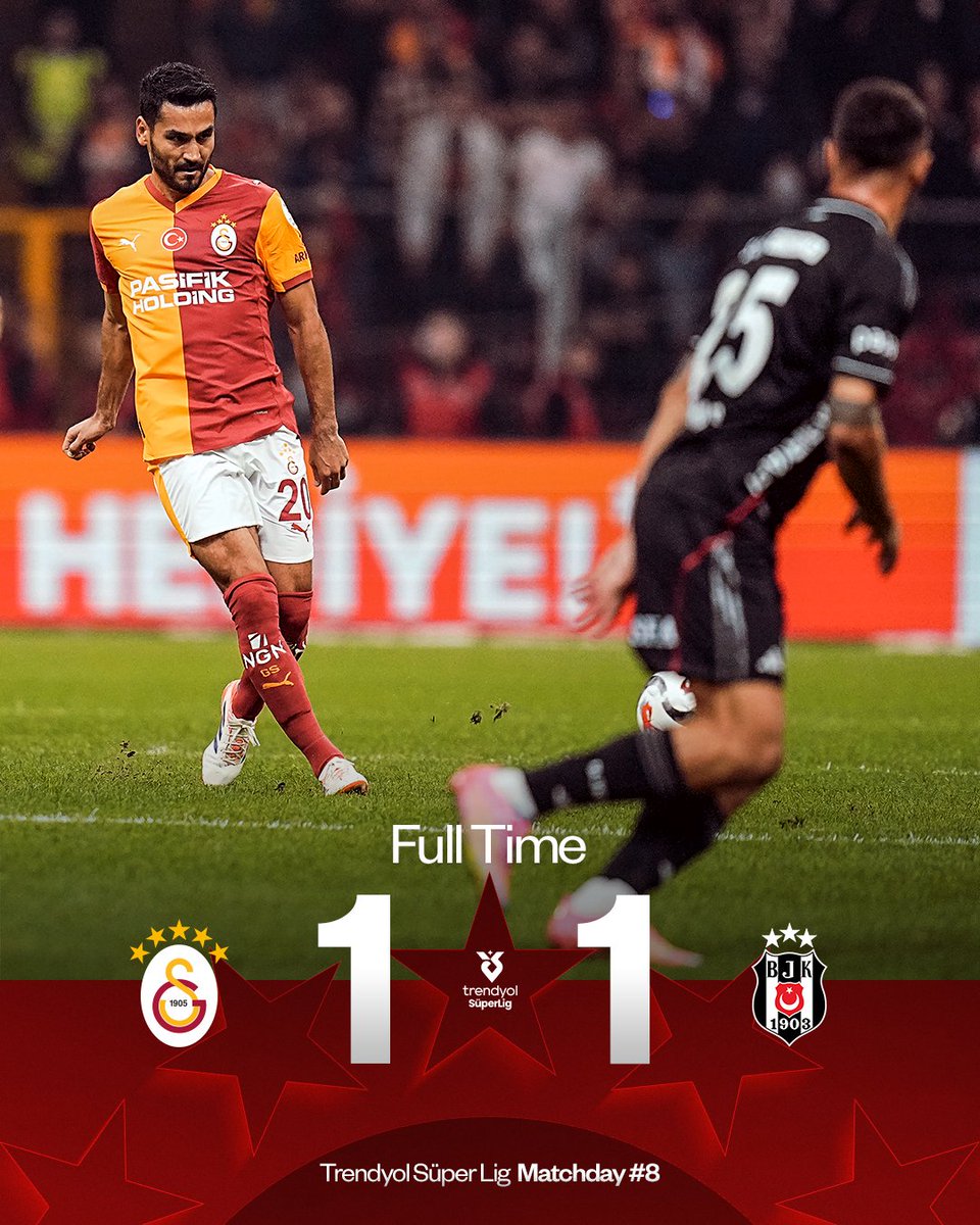 Galatasaray's tweet photo. A 10-man Galatasaray team earns a point.
#GSBJK https://t.co/G7hmydZx0y