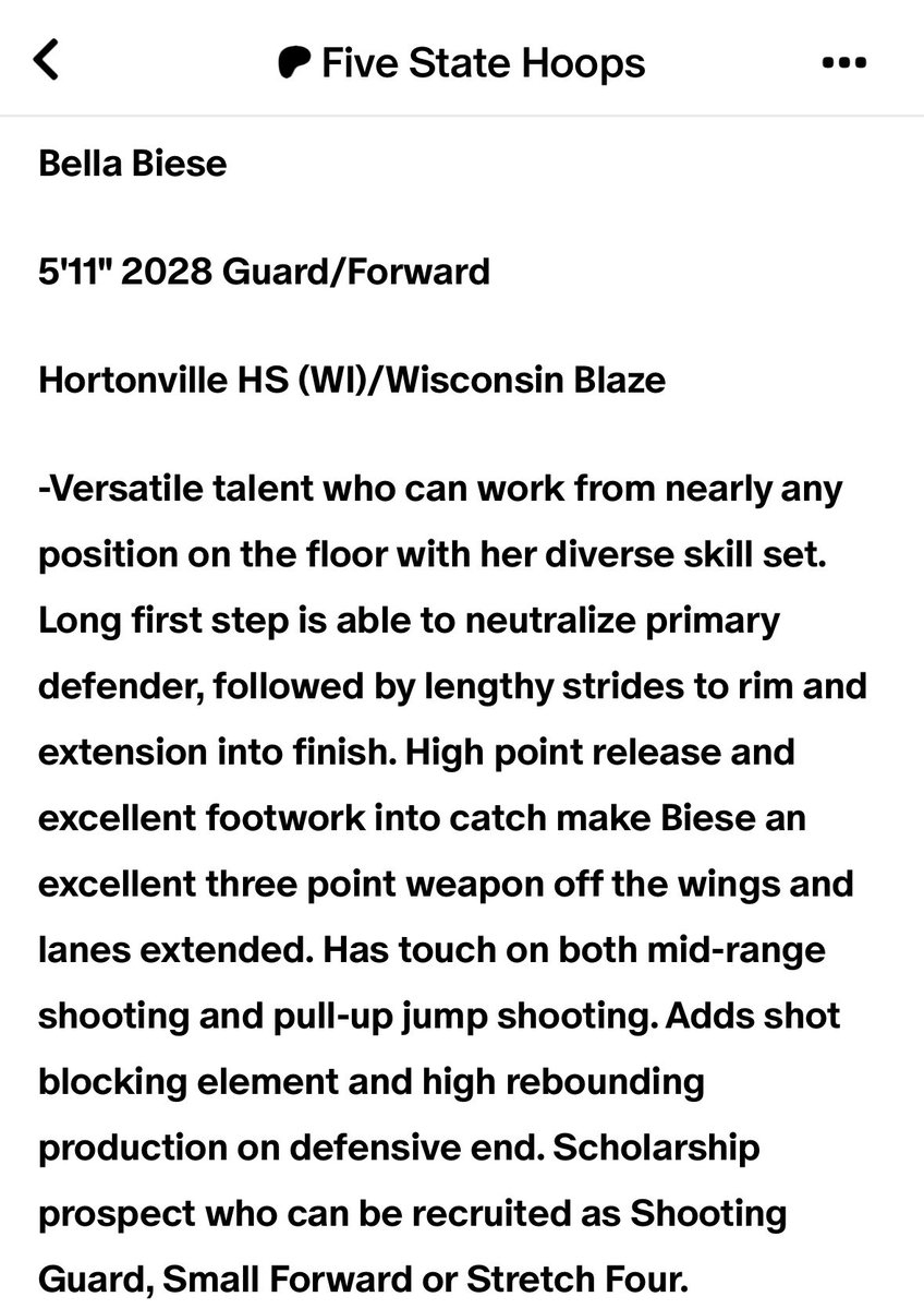 Thank you so much for the outstanding write up coach Thompson ⁦⁦⁦⁦<a href="/FiveStateHoops/">Chuck Thompson</a>⁩!