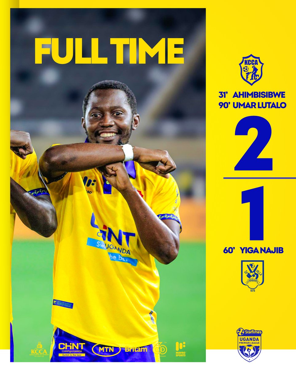 KCCAFC's tweet image. Derby victors with a late Umar Lutalo spectacular to give us our first win of the season. 

#KCCAFC #KCCASCV #StarTimesUPL