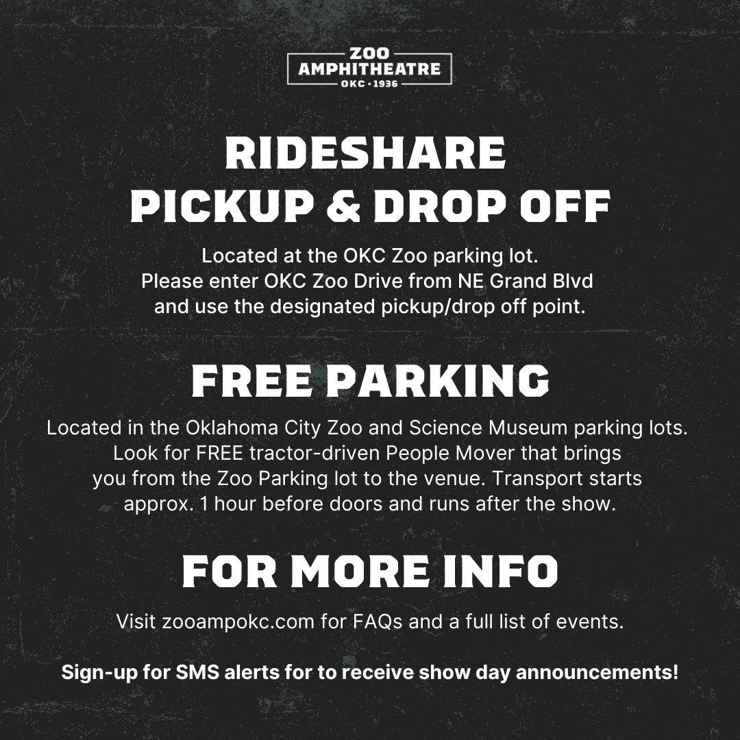We can’t wait to welcome Empire Of The Sun to The Oklahoma Zoo Amphitheatre! 🌙✨ Before you head our way, be sure to check out our prohibited items list, VIP details, rideshare and parking info, and more so you’re fully prepared for an unforgettable night!