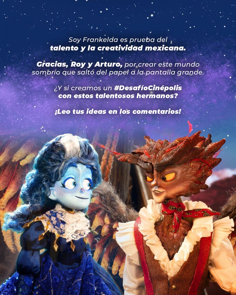 🌌 Los hermanos Roy y Arturo Ambriz nos recuerdan que los mundos fantásticos también nacen en México. ¿Qué tal un #DesafíoCinépolis con estos hermanos? ¡Leo tus ideas en comentarios!