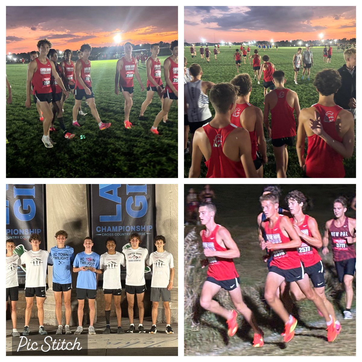 CGXC Boys win the Red Race at the Nike Twilight. It's fun to run fast ... with friends ... under the lights. Aim High. Team.