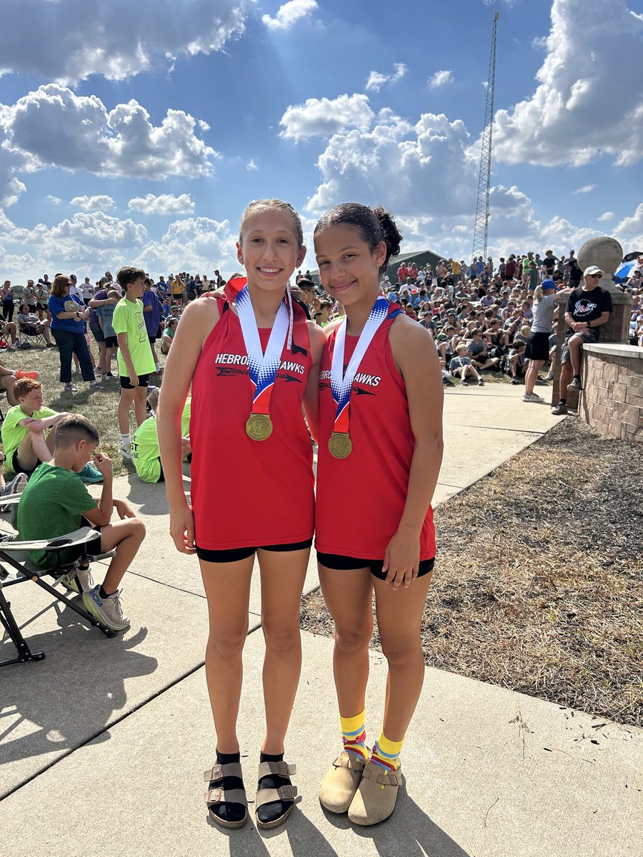 Middle School XC All-State! 
Mia Fry - 2nd overall 
Laila Yancey - 13th overall