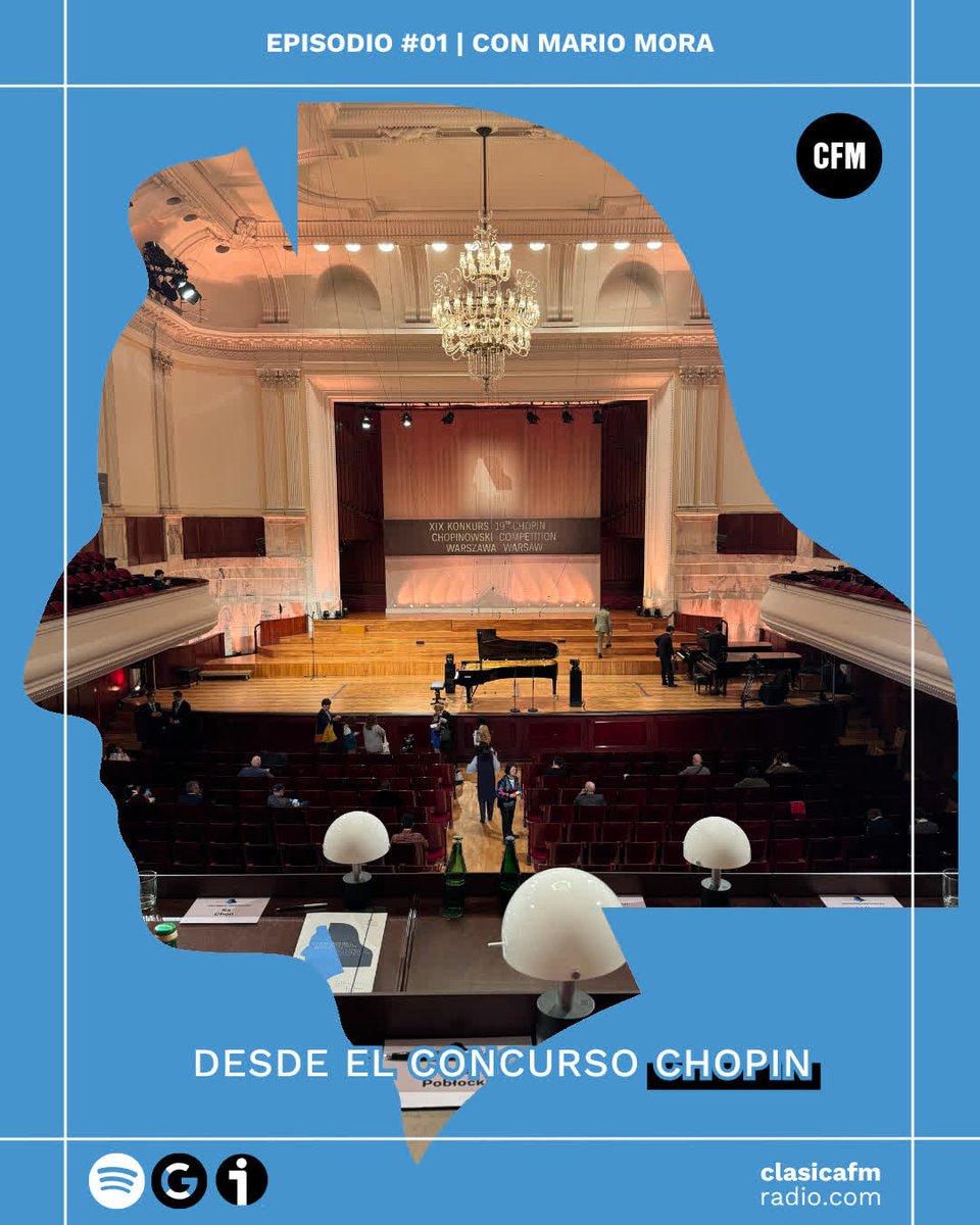 🇵🇱Comenzamos la temporada 25/26 desde nada más y nada menos que… ¡Varsovia! 

Aquí ha comenzado el Concurso Chopin, y queremos contarte todo lo que ocurra estos primeros días del concurso de piano más importante del mundo: clasicafmradio.es/podcasts/desde…
