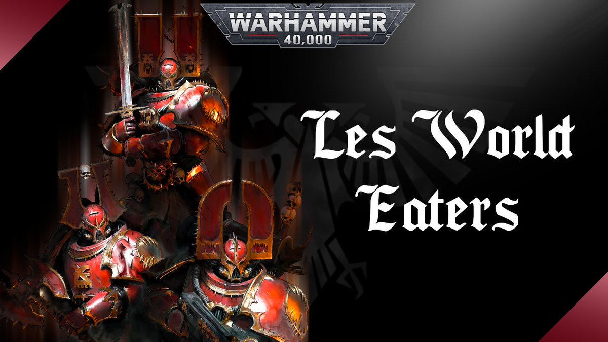 Bonjour à tous ! 

Aujourd'hui c'est le tour des World Eater d'avoir un focus sur leur légion !

---> youtu.be/yEPYJLqT8TQ

Bon visionnage et bon dimanche à tous ! 

#warhammer40k #WarhammerCommunity #Warhammer_40000