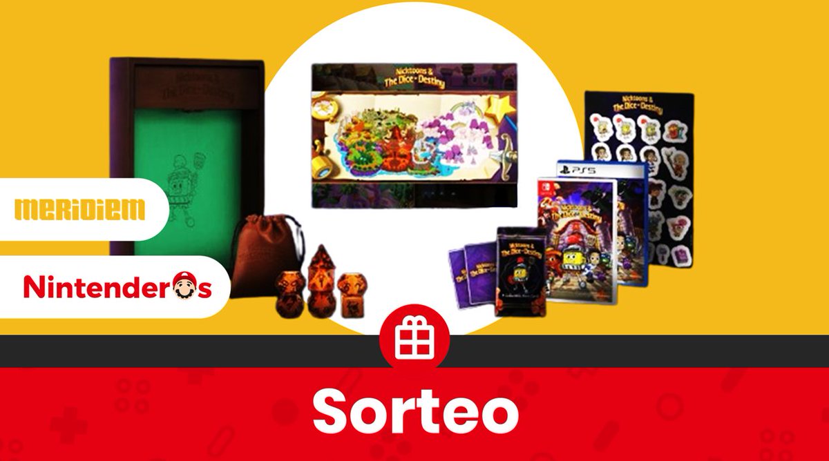 ¡Sorteamos una edición coleccionista de Nicktoons &amp; The Dice of Destiny para Nintendo Switch + imán de regalo! 

1⃣ Sigue a <a href="/MeridiemGames/">Meridiem</a> y <a href="/Nintenderos/">Nintenderos</a> 
2⃣ RT aquí 
3⃣ Comenta con #Nicktoons 

¡Suerte! - nintenderos.com/2025/10/sortea…