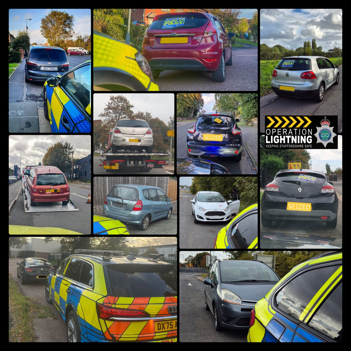 StaffsRCT (@staffsrct) on Twitter photo We deployed to <a href="/LichfieldPolice/">Lichfield Police</a>, <a href="/CannockPolice/">Cannock Police</a> & <a href="/PoliceStafford/">Stafford Borough Police</a> today seizing a total of 1️⃣3️⃣ cars...
1️⃣0️⃣x No licence/no insurance.
2️⃣x Disqualified/no insurance.
1️⃣x No tax.
All drivers suitably reported & vehicles #seized <a href="/DriveInsured/">Drive Insured</a>
#OpLightning #Team4RCT We deployed to <a href="/LichfieldPolice/">Lichfield Police</a>, <a href="/CannockPolice/">Cannock Police</a> & <a href="/PoliceStafford/">Stafford Borough Police</a> today seizing a total of 1️⃣3️⃣ cars...
1️⃣0️⃣x No licence/no insurance.
2️⃣x Disqualified/no insurance.
1️⃣x No tax.
All drivers suitably reported & vehicles #seized <a href="/DriveInsured/">Drive Insured</a>
#OpLightning #Team4RCT