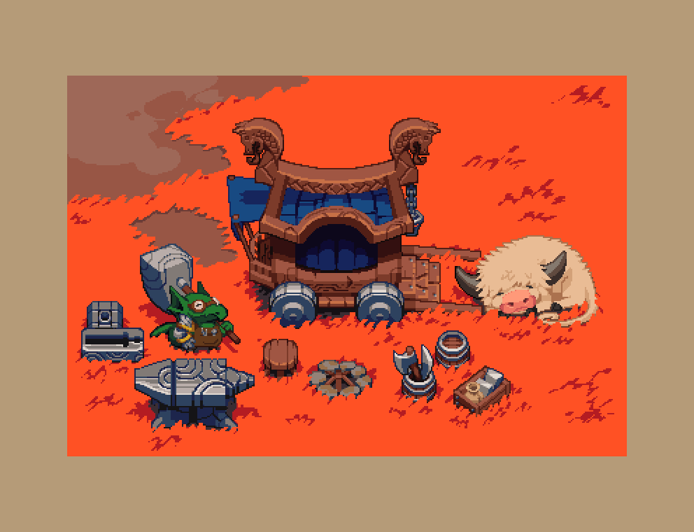 VadimTheNatilus's tweet image. top down mock up

#pixelart #ドット絵