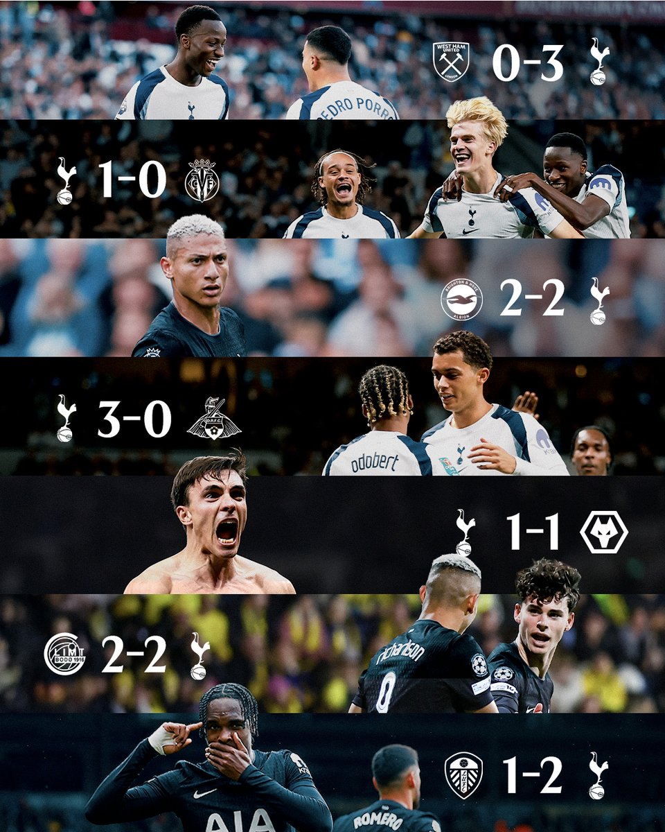 SpursOfficial's tweet image. Seven games unbeaten as we head into the international break 👊