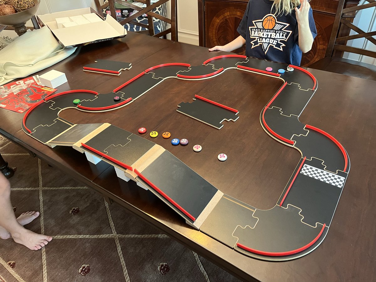 PitchCar from <a href="/EagleGryphon/">Eagle-Gryphon Games</a>. Got the complete package, and there’s no where near enough table for all of the 5 extra boxes.