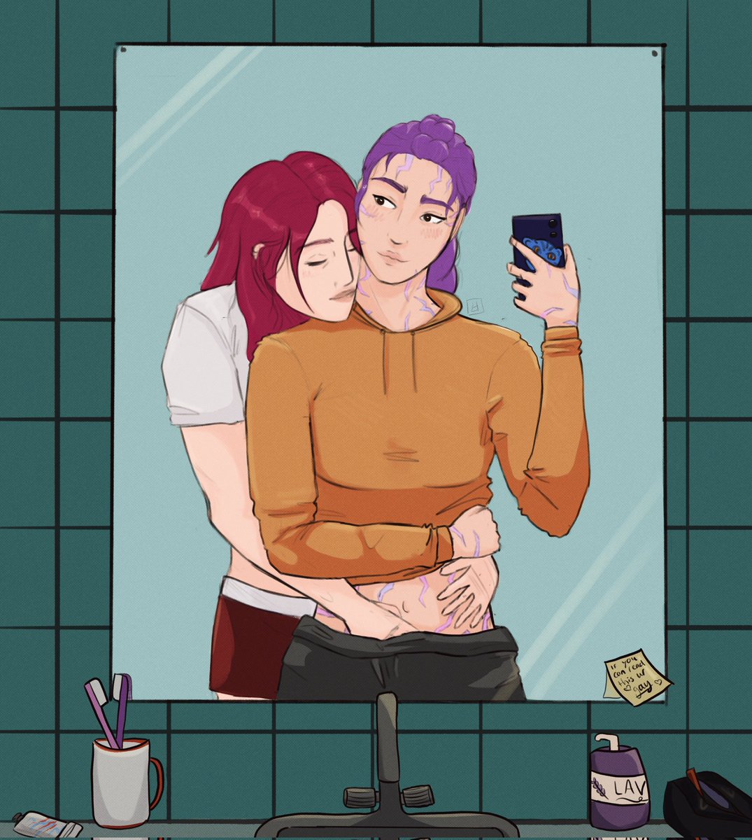 luthorheda's tweet photo. Le free day of #RuMiraWeek2025 only a couple days late oops? Anyways early mornings at the Rumira household :)

#Rumi #Mira #KPOPDEMONHUNTERS https://t.co/dQ4VznubHT