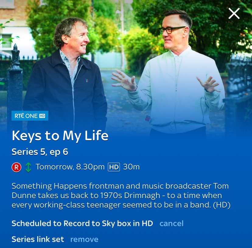 fanningsessions's tweet photo. Tomorrow night 8.30pm on @RTEOne @tomhappens #keystomylife one for fans of Something Happens https://t.co/cUZn67NSXC