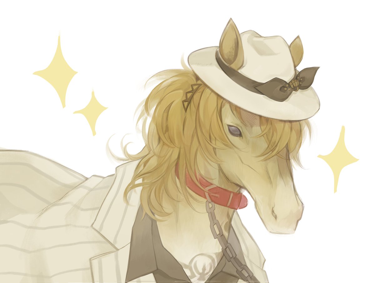 #nijitober25
(#drawluca)
Day 4! Race!!!💛

Race? U-umamusume...?!
.....This is not umamusume I know.