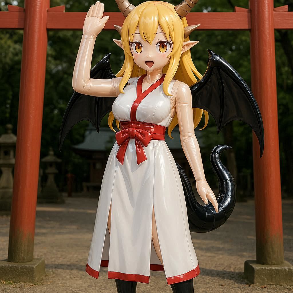 巫女ドラゴンちゃん
かわいい😍
#AIgenerated #GPT4o #inflatable #エアドール #AI画像 #空ビ