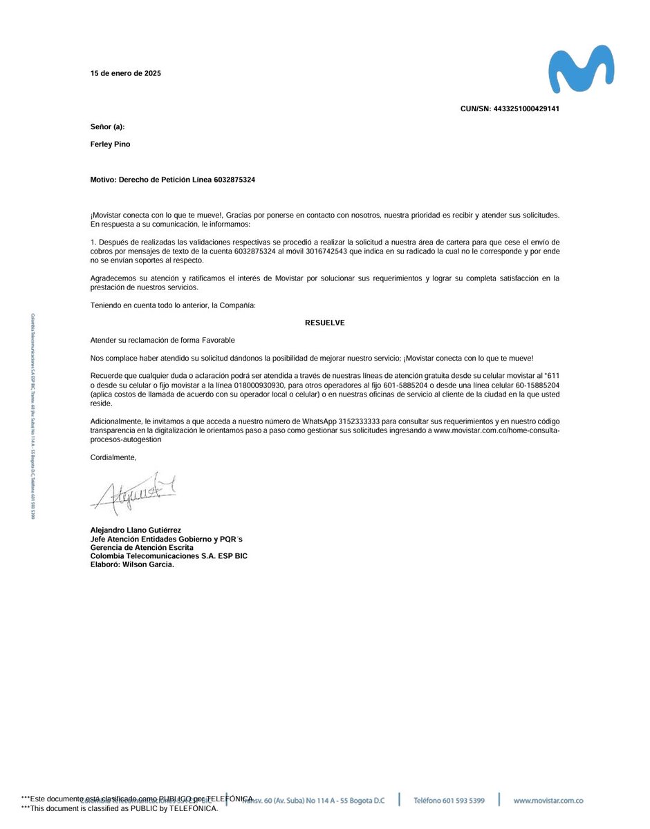 ferleypino's tweet photo. @sicsuper ¿Hasta cuando tememos que seguir soportando acosos por servicios no contratados? Tal como lo afirma la mosma  compañía @MovistarCo nunca he contratado servicios con esta empresa. 
¿CÓMO DEBO PROCEDER CON ESTE CASO? https://t.co/RJSKV3p6n6