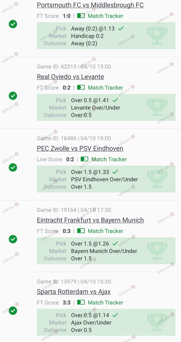 SirBrun0's tweet photo. 🍷💸 congratulations💸🍷
Every pick landed, every goal counted — we cleared the entire slip in style ⚽💥

📅 04/10 Winning Code
📝 Booking Code: VFU2TM

🔔If you missed this one, don’t miss the next 🚀🧰 https://t.co/jEp9ORvq4N