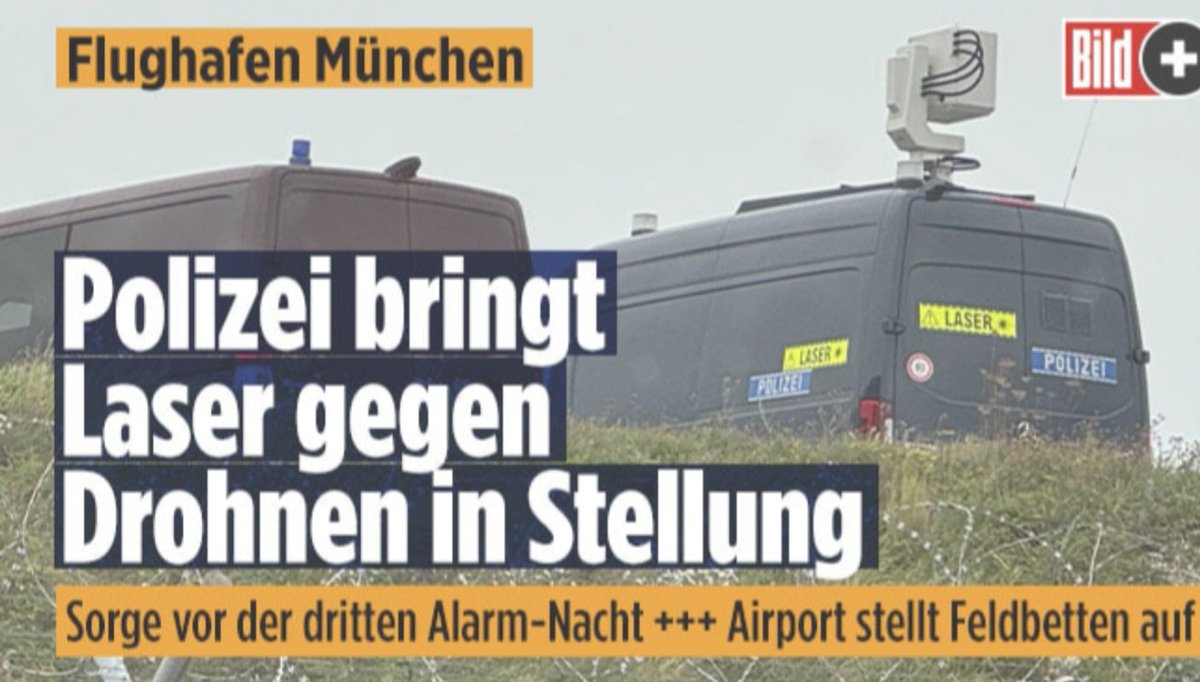 Flughafen München:
Polizei bringt Laser gegen Drohnen in Stellung

Der Münchner "Iron Beam"

München sagt den bösen "Russen"-Drohnen den Kampf an!