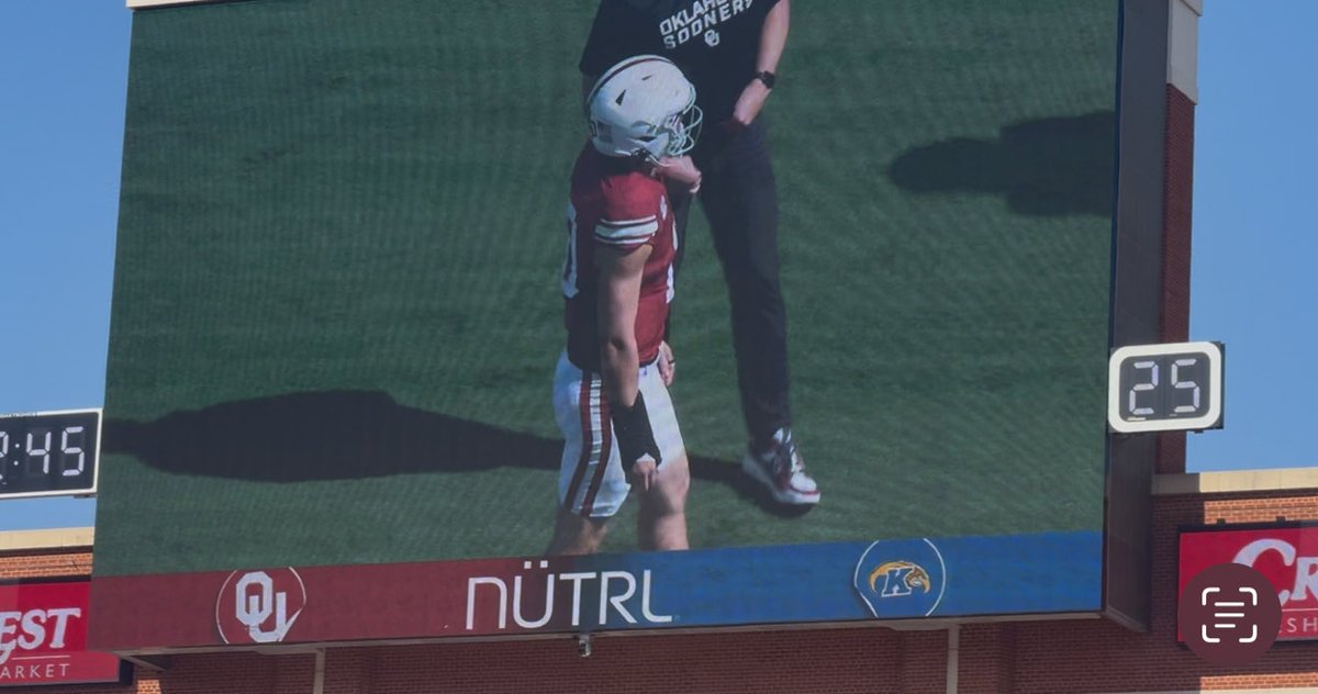 MATEER is dressed and on the field!! #OUDNA
