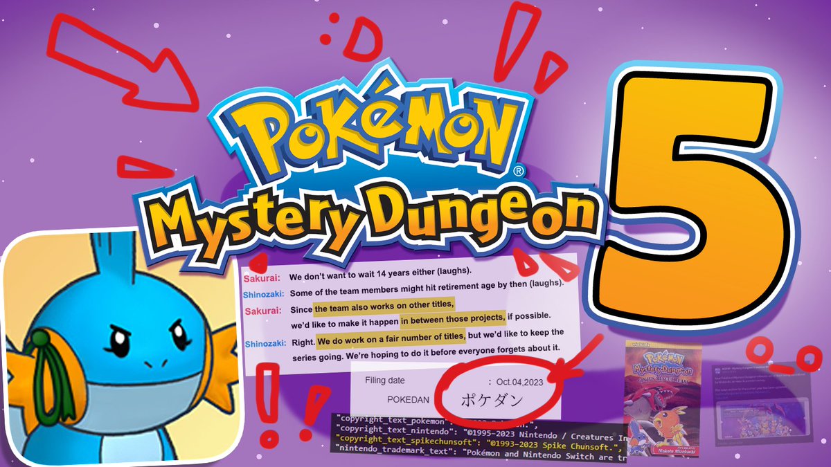 AlphyLuvah95's tweet image. My latest PMD speculation video has now ENGLISH subtitles! Enjoy my personal THEORY about a NEW GAME in development!

youtu.be/Him8OGHMJ8Q?si…

#Pokémon #MysteryDungeon #PokémonMysteryDungeon #PMD #MundoMisterioso #DonjonMystère