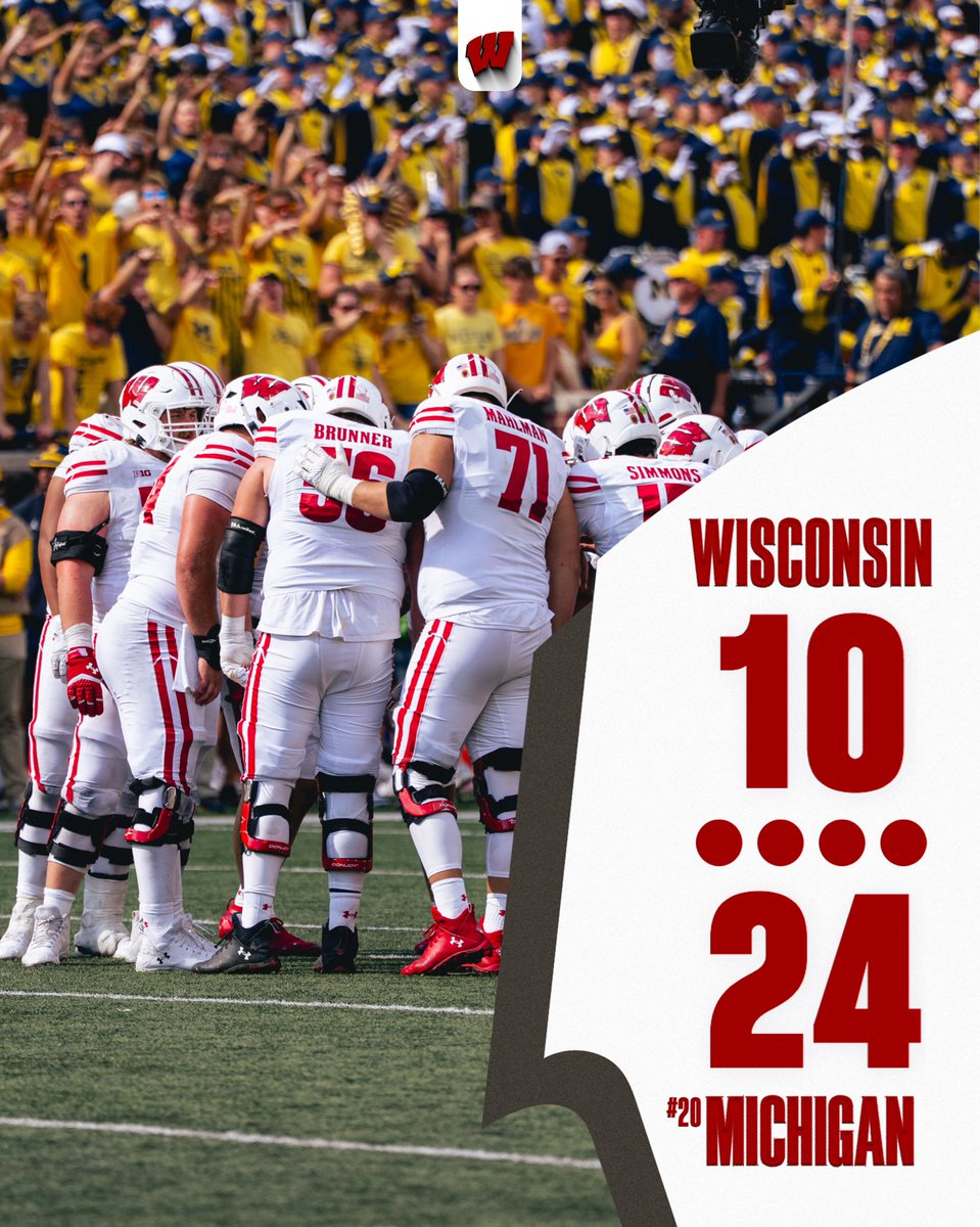 BadgerFootball's tweet photo. Final. https://t.co/ktVE7cruvh