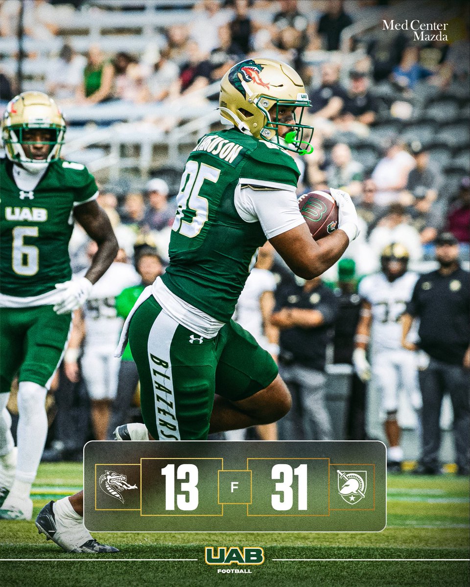 UAB_FB's tweet photo. Final from Protective Stadium. https://t.co/1r83jtmGbe