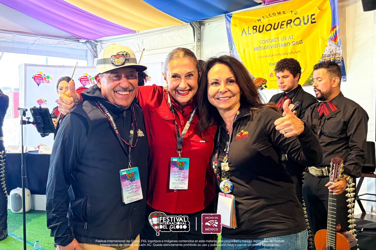 FIGLeon's tweet photo. Esta mañana a través del Cónsul de México en Albuquerque y la presencia de la Cónsul Patricia Pinzón, nuestra Directora General Escandra Salim Alle firmó un acuerdo de colaboración entre el Festival Internacional del Globo León y el @balloonfiesta 🇲🇽🇺🇸 

@ConsulMexAlb https://t.co/qoqm4hVArh