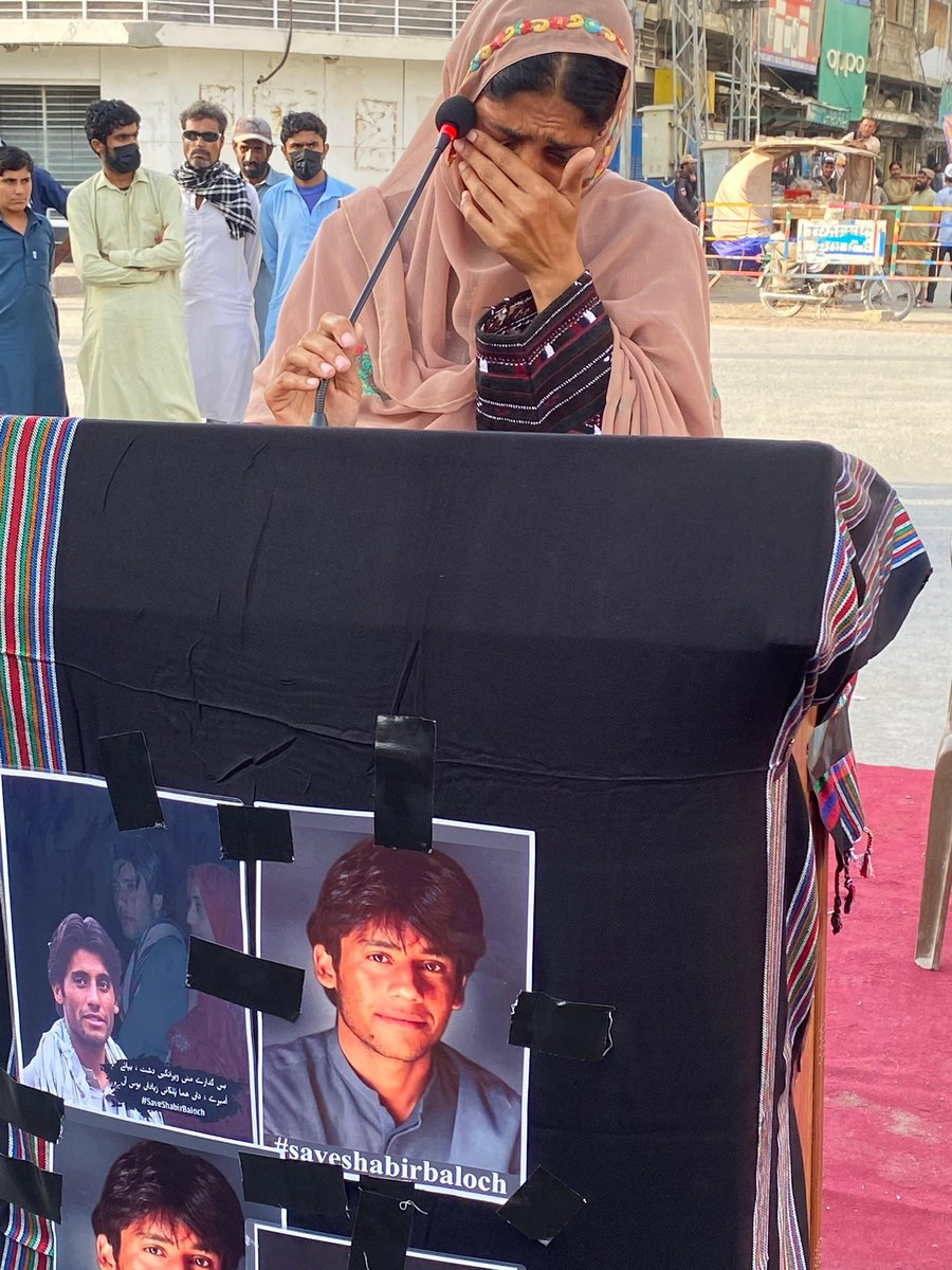 NadiaBaloch99's tweet photo. It has been nine long years since Zarena, the wife of Shabir Baloch, has lived in agony, not knowing whether her husband is alive or dead, healthy or suffering, near or far. This endless uncertainty is a cruelty that I can not define in words. Such collective punishment is not in violation of only law and justice but also the very essence of humanity and the teachings of Islam.

Bibi Zarena was a newlywed when her husband was forcibly disappeared. In a single moment, her dreams were shattered, and her life became an endless wait. For nine years, she has carried her pain with grace, not through anger, but through peaceful struggle, holding on to the hope that truth and justice will one day prevail.

Shabir’s sister Seema has carried not only Zarena’s grief but the burden of hundreds of families whose loved ones have disappeared. She has become a sister, a source of strength, and a caretaker for all those who break, who shatter, who lose hope, and she gives them hope again.

I once asked Seema, “What will you do if Shabir is released? Will you finally rest? Will you leave this struggle?”

She smiled softly and said,

If I do not die of happiness that day, I will still be here with all of you.

#SaveShabirBaloch