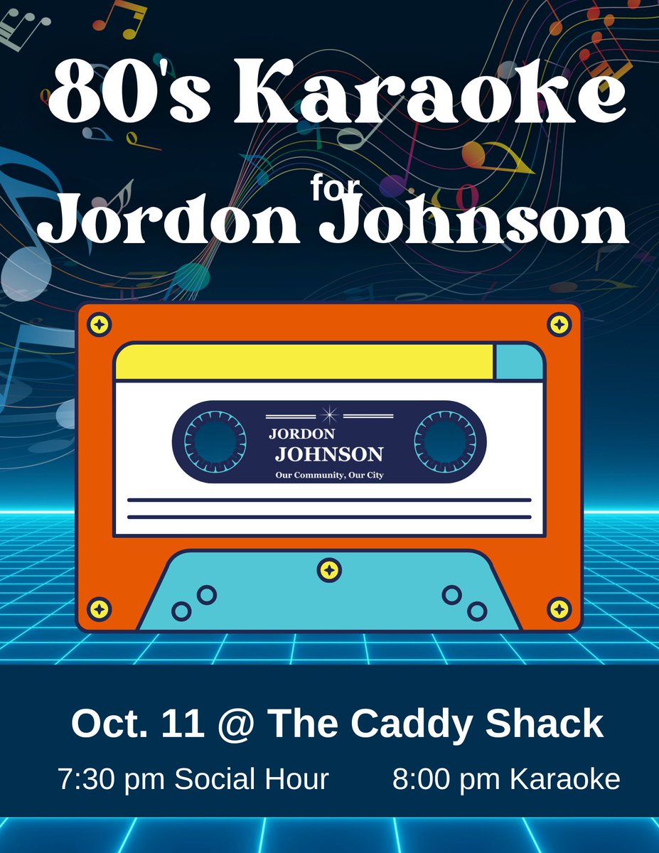 We're one week out from Karaoke Night with the Jordon Johnson campaign! Have you signed up yet?
facebook.com/events/7873494…