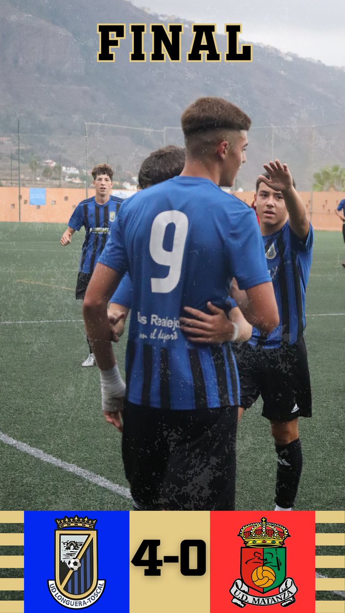 🔵⚫ CADETE PROVINCIAL ⚫🔵

🔚 Final en el Antonio Yeoward 

✅️ Los 3 puntos se quedan en casa

#SaleElSol #udlt #UDLTMAT