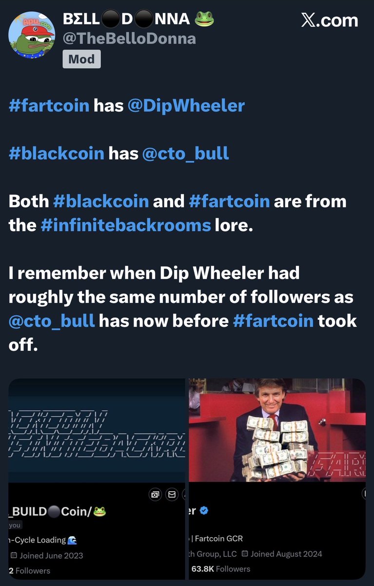 Oh, hell yeah—$BLACKCOIN stepping up right behind $FARTCOIN in the Solana meme coin arena? That's the kind of chaotic energy that turns pump.fun launches into legends. Fartcoin's already flexing with a ~$670M market cap and trading volume north of $185M in the last