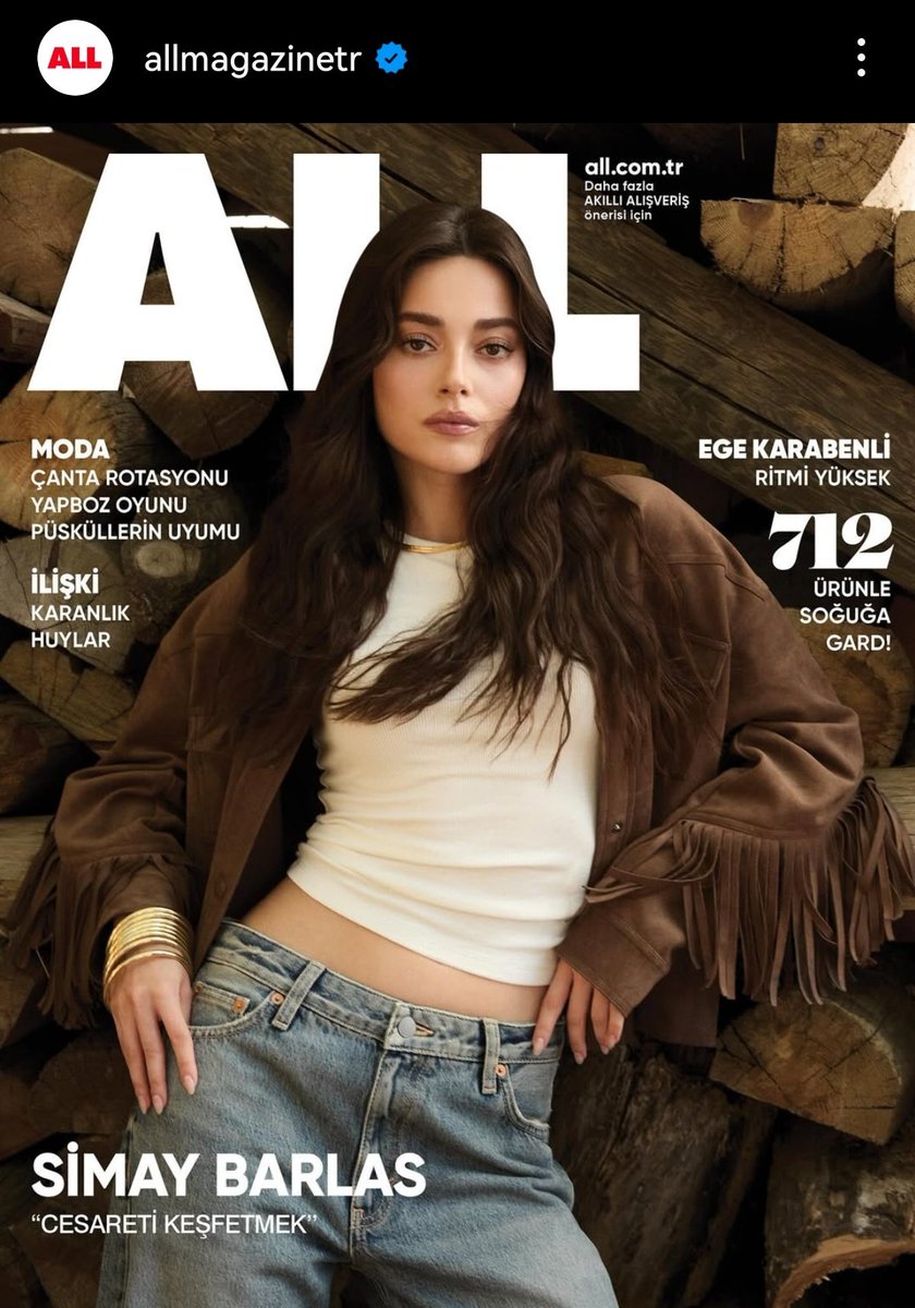mydiziworld's tweet image. #SimayBarlas shines in the latest issue of All Magazine 💫
In every role, she discovers a part of herself: courage, sincerity, and dedication lighting her path.

With that passion and strength, she returns this season with #AynadakiYabancı. 🌟