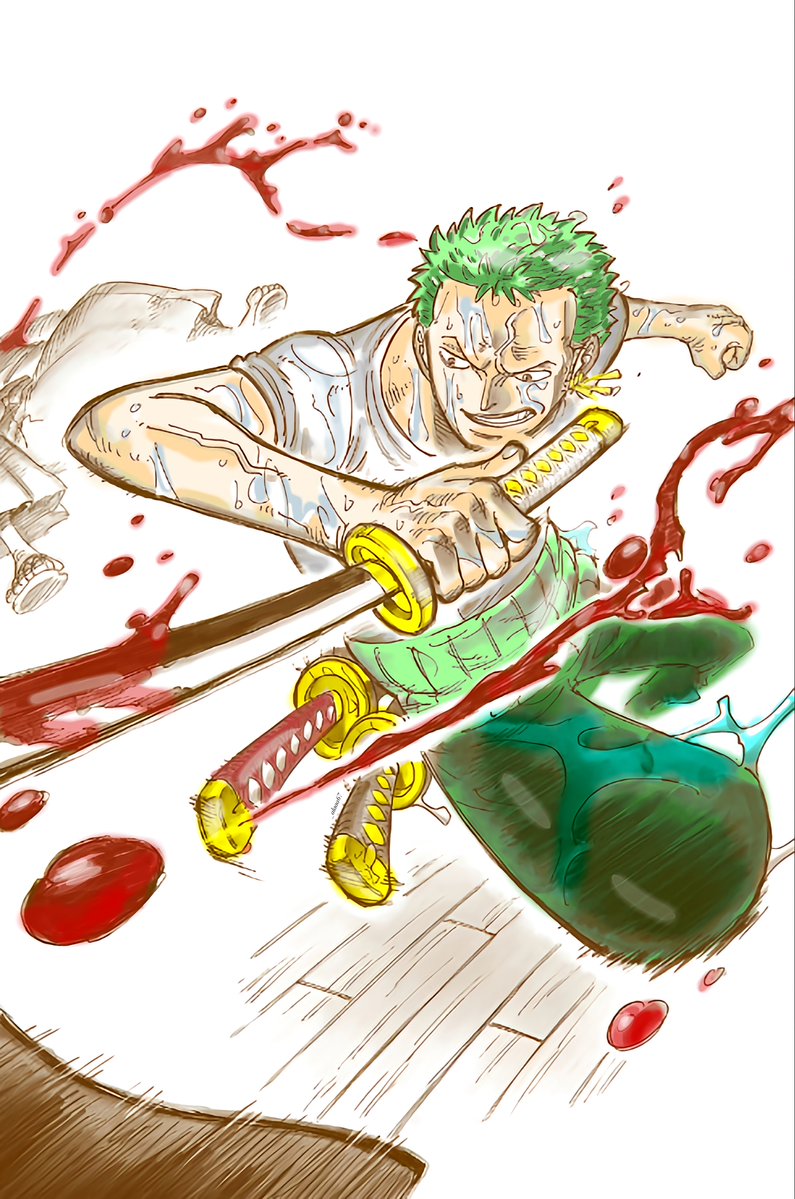 #ONEPIECE || 
Quick Coloring - Zoro from the Novel 🎨