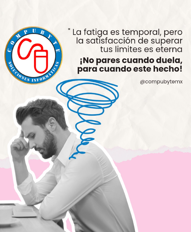 compubytemx's tweet image. ¿Cansado de que el esfuerzo no se vea recompensado? 📷 Transforma tu sudor en éxitos con estas dosis de #motivación explosiva #emprendimiento #frases #FelizLunes