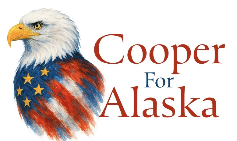 Make sure to follow @CooperforAlaska 

Killer logo.