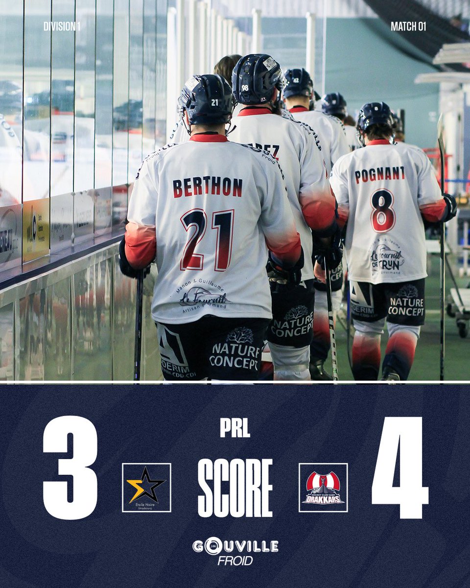 ⏹️🏒 𝗦𝗰𝗼𝗿𝗲 𝗳𝗶𝗻𝗮𝗹 - 𝗦𝘁𝗿𝗮𝘀𝗯𝗼𝘂𝗿𝗴 𝘃𝘀 𝗖𝗮𝗲𝗻

Menés 1-3, les caennais s'imposent en prolongation pour cette ouverture de la D1 !
Buts de Rautiala, Tassery, Mulle et Altybarmakian !

Prochain rdv contre Cholet samedi prochain...