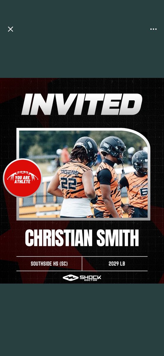 Cj_Smith's tweet photo. Appreciate the invite ! @ShockDoctor @youareathlete https://t.co/0t83RSS7RM