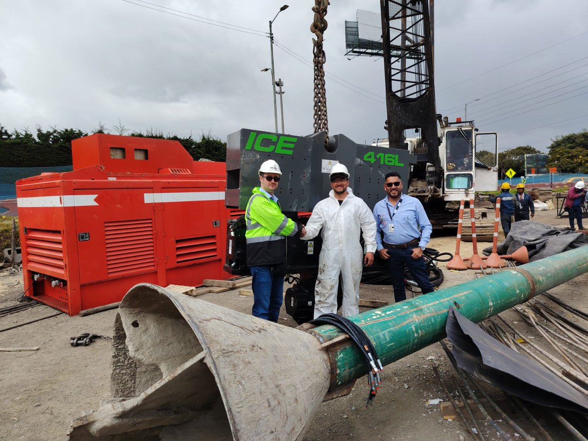 mgmining's tweet image. In our company we delivered a Vibrohammer ICE 416L New with a power pack PTC650 VO in Bogotá Colombia, this process had included a training And comissioning.

#mgmining #ice416l #diesekogroup