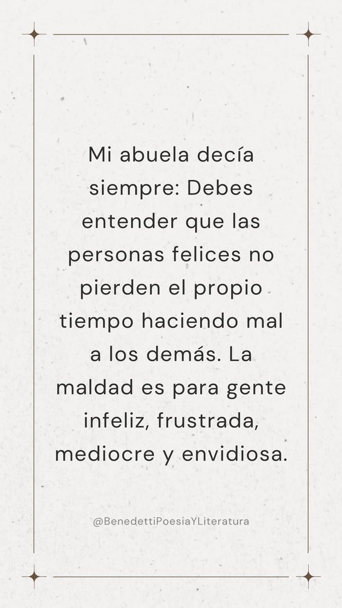 El que es feliz no le hace mal a nadie