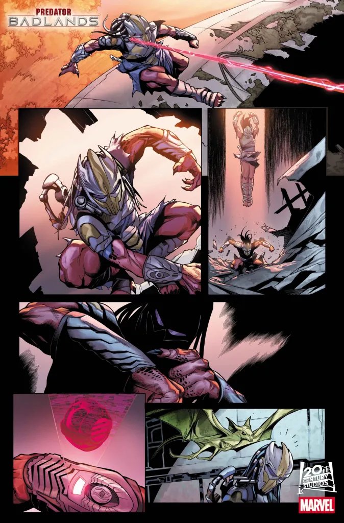 TheComicAwakens's tweet image. Primer vistazo de Predator: Badlands #1, cómic precuela de la película del mismo nombre. Este cómic saldrá a la venta el 7 noviembre, mismo día del estreno de la cinta.
#Predator #Marvel #PredatorBadlands