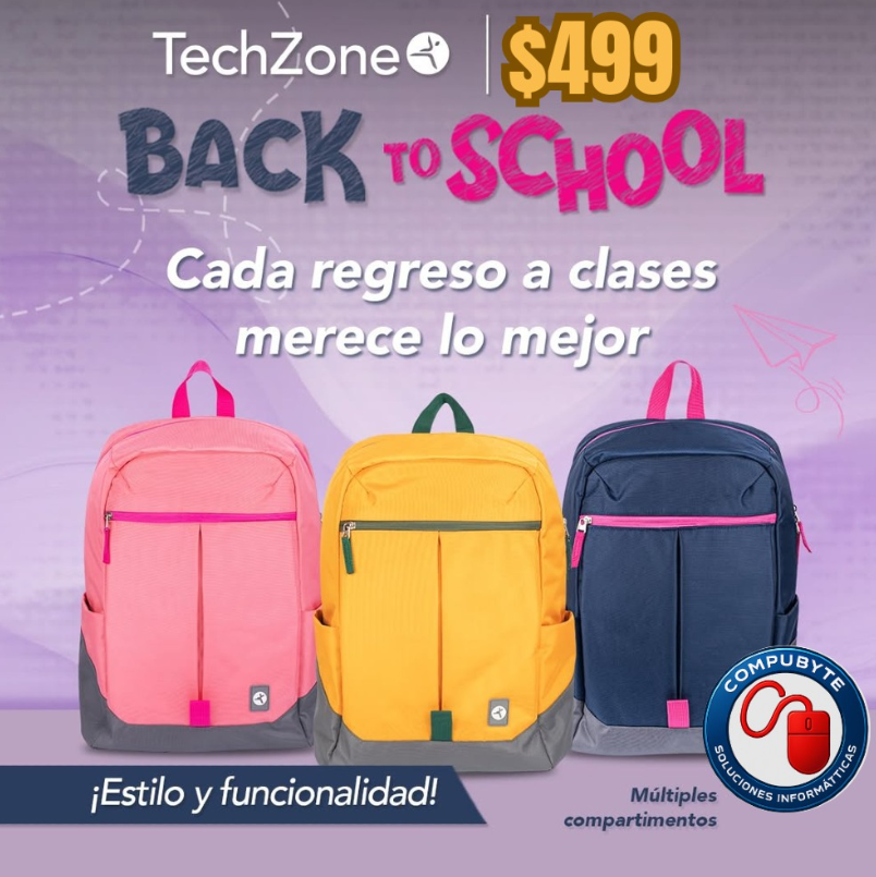 compubytemx's tweet image. 📷No es solo una mochila… ¡es tu mejor aliada para el regreso a clases! 📷📷 #TechZone #regresoaclases