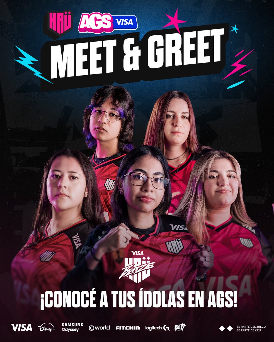 EN #AGSVisa PODES CONOCER A LAS CAMPEONAS DEL SUR 🏆

El sábado y domingo nuestras chicas de Game Changers van a estar haciendo un Meet &amp; Greet con todos ustedes 😁

Podes pasarte de 16hs a 17hs ambos días y disfrutar un tiempo con Las Reinas de LATAM  👑