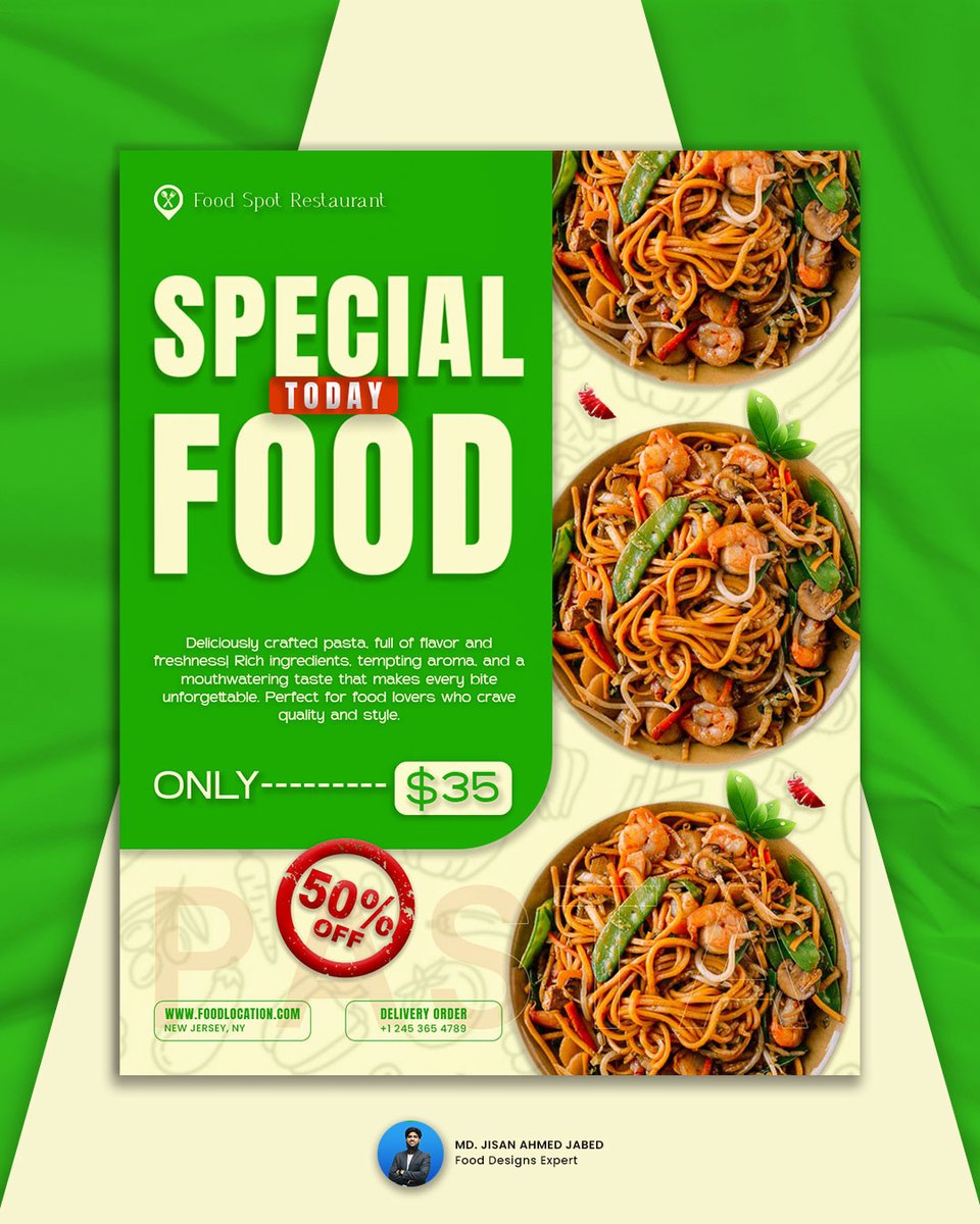 dazerodesign's tweet photo. ➥ Deliciously Crafted Pasta — Taste the Perfection Today!

➥ Experience the taste of perfection with our freshly prepared pasta, packed with rich ingredients, tempting aroma, and  mouthwatering flavor.

➥ Perfect for true food lovers who crave quality, taste, and style. https://t.co/WTjLmFexQ1