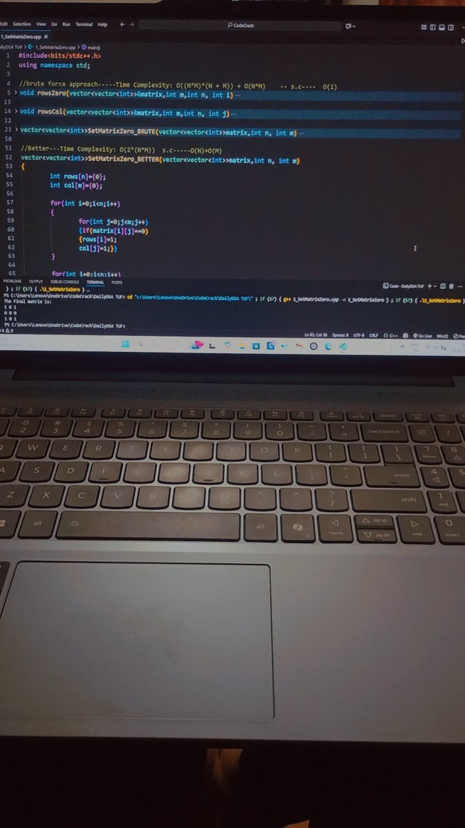 Khushbu2630's tweet image. #Day41
☑️ Solved DSA question:
✓ Container with most water
✓ Set matrix to zero
☑️ Revised React(1/7)
✓ Introduction, components, props with implementation.
#100DayofCode #Javascript
#React #CodingJourney 3.00Hrs.