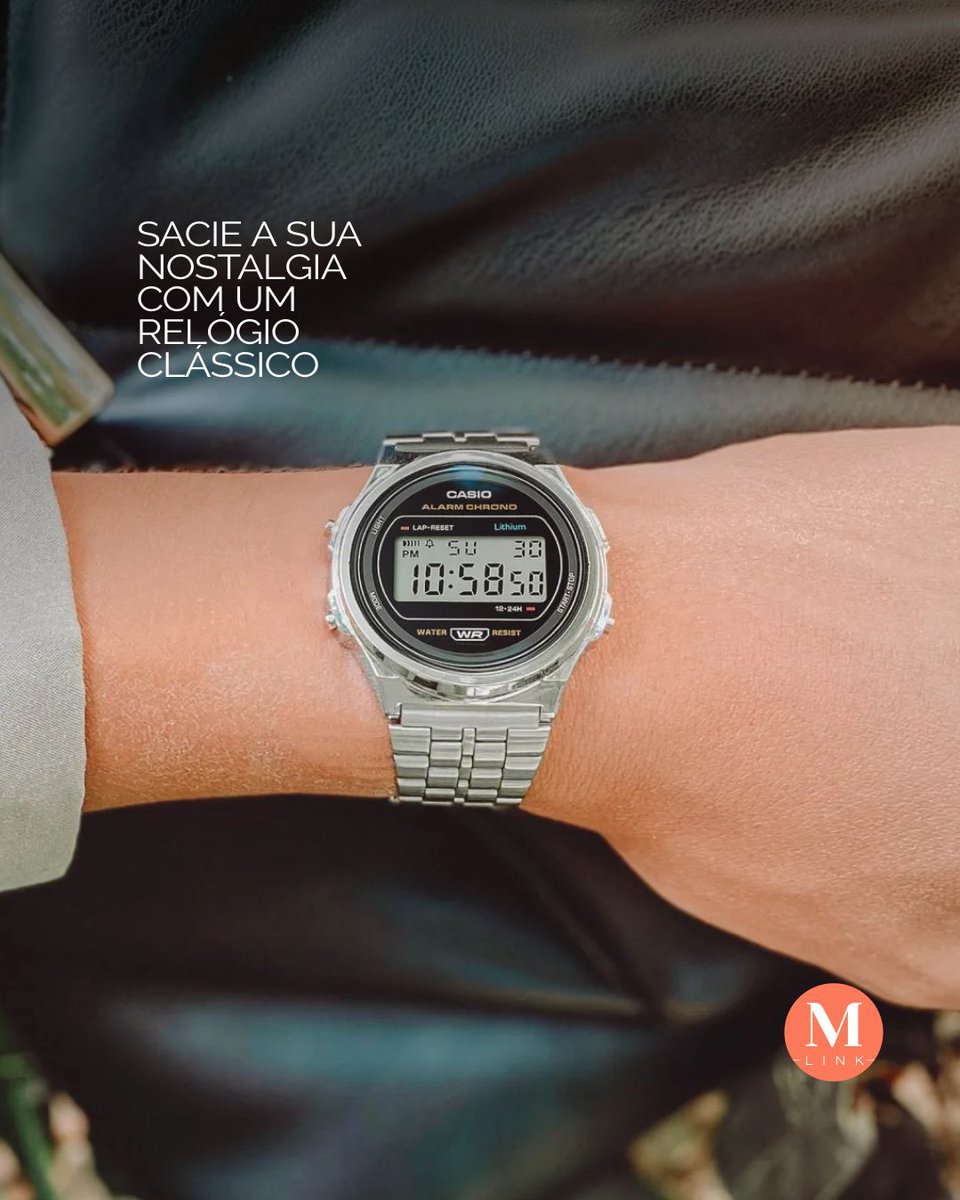 marcolinolink's tweet image. Satisfaça o seu sentido de nostalgia com um relógio unissexo redondo e clássico. Com um visual vintage de uma tonalidade à sua escolha, este design de tamanho médio tem como objetivo agradar e nunca sai de moda.

#casio #vintage #relogiosretro #casual  #marcolinolink