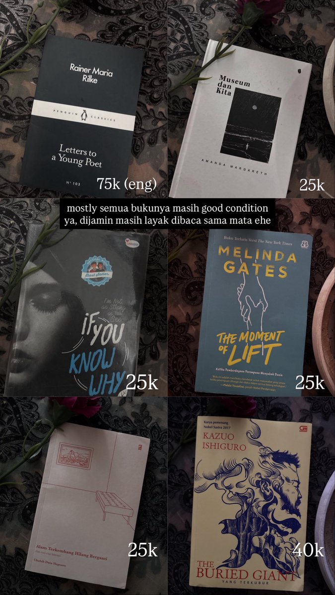 rachelxptr's tweet photo. @basebuku hai hai aku maaf oot tp aku preloved buku2 aku biar aku bisa beli buku lainnya hehe, kalo minat dm yaa thank u https://t.co/nqE41TI91k