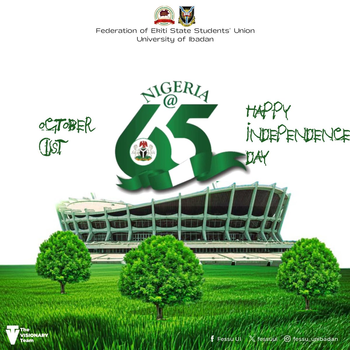 Fessuui's tweet photo. 📢 FEDERATION OF EKITI STATE STUDENTS’ UNION, UI
New Month Broadcast – October Edition

Dear FESSUITES,

Happy New Month! 🎉 As we step into the month of October, we give thanks for the gift of life, health, and progress. May this month bring you renewed stregth and success. https://t.co/UGeoS2Ka5F