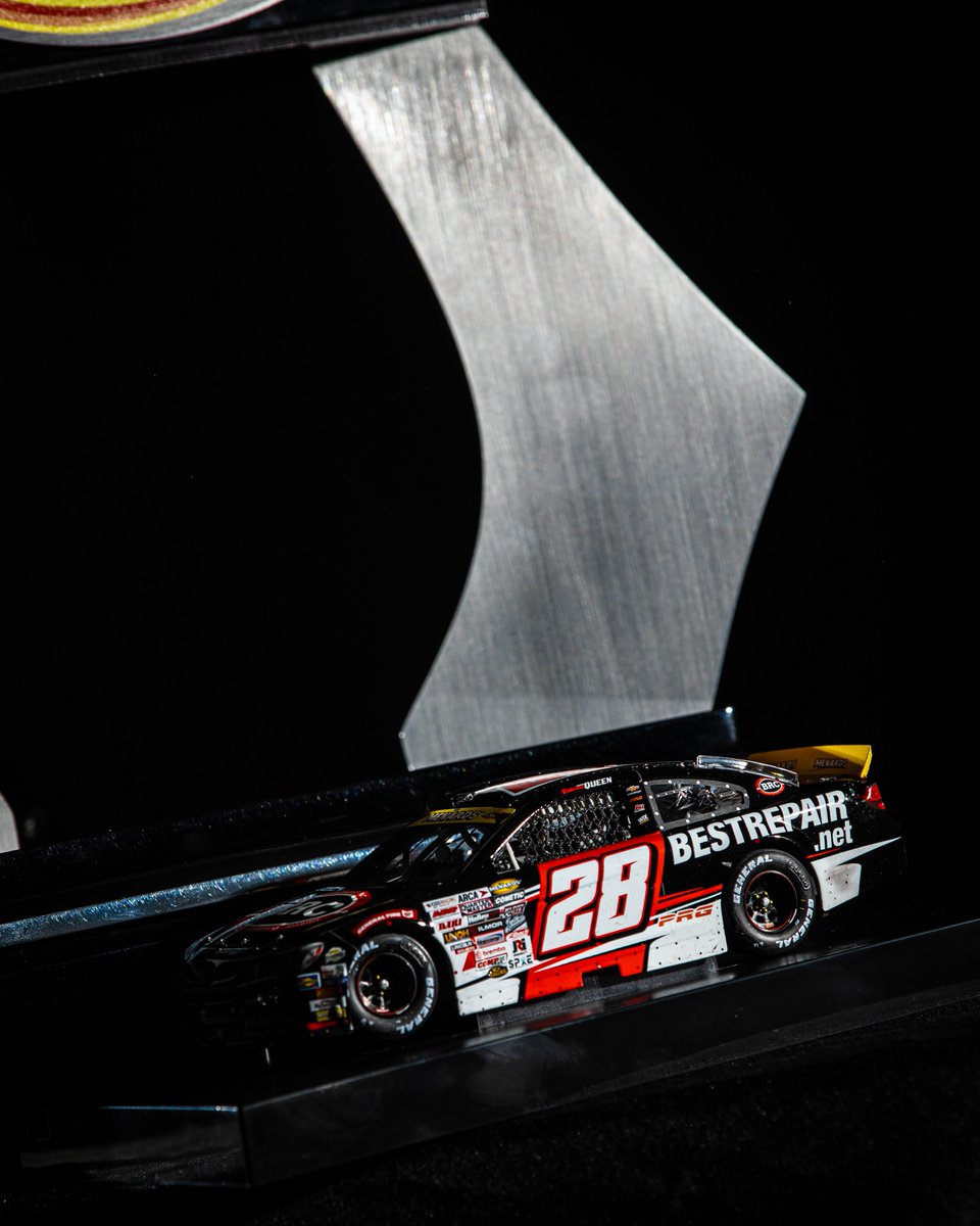 Add "🏆 2025 ARCA Menards Series champion” to <a href="/03Butterbean/">Brenden Queen</a> and the No. 28 <a href="/RacePRG/">Pinnacle Racing Group</a> team's resumé.